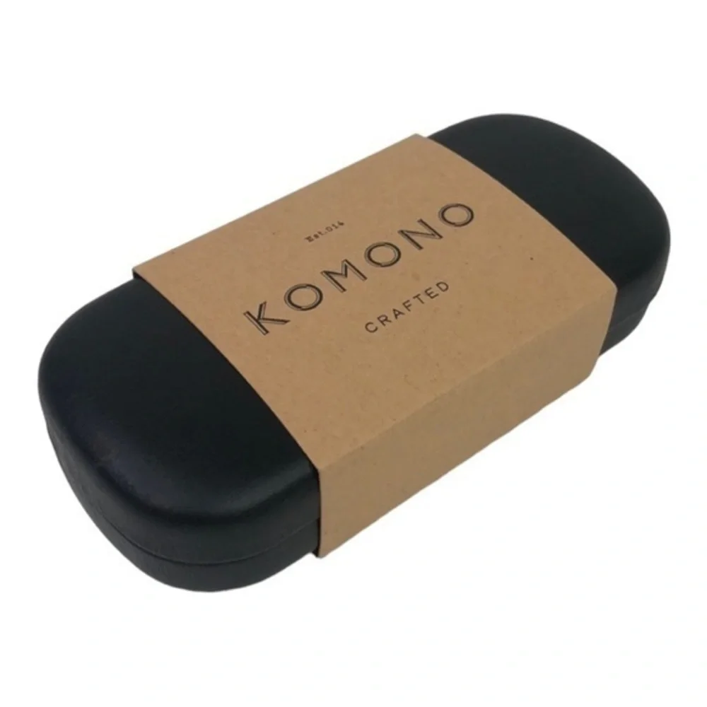 NEW Komono Allen Sunglasses glossy black square wayfarer style - Picture 8 of 8